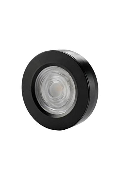 LEDENERJİ Led Spot Armatür 5W Siyah Kasa 4000K Mini Sıva Üstü Yuvarlak Modern Aydınlatma