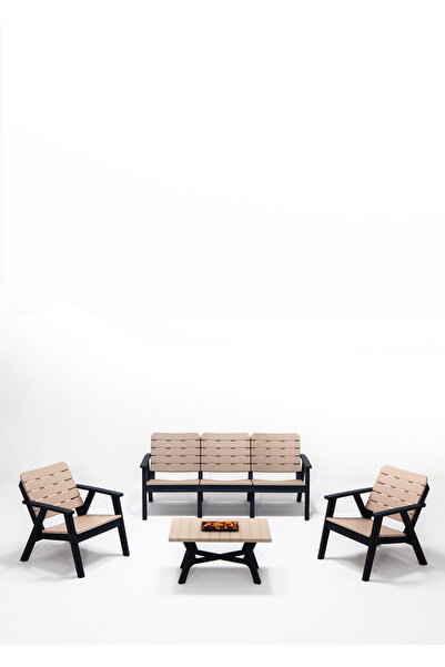 SANDALİE Sera 3+1+1+S Mindersiz Oturma Grubu / Bahçe - Balkon - Teras Mobilyası