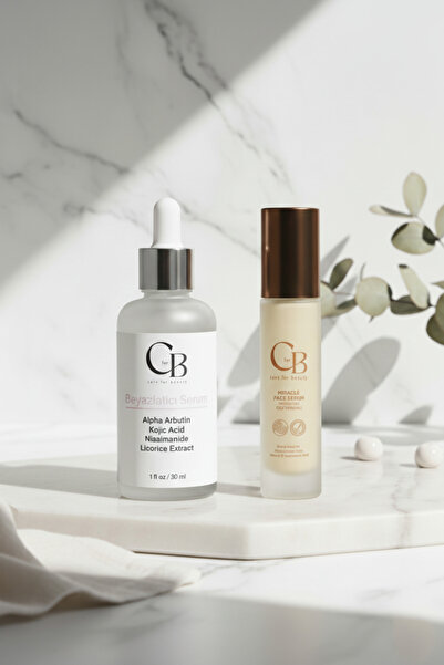 CforB Cosmetics Leke Gidermeye Yardımcı ve Cilt Yenileyici Serum Seti