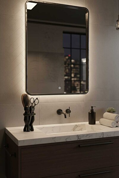 Storizaa 3D Siyah Dekoratif Sevgililer İçin Romantik Diş Fırçalığı 13 x 9 cm