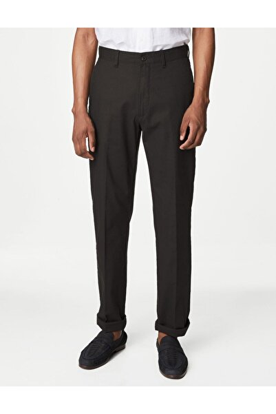 Marks & Spencer Regular Fit Keten Chino Pantolon