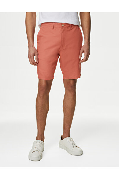 Marks & Spencer Regular Fit Keten Chino Şort