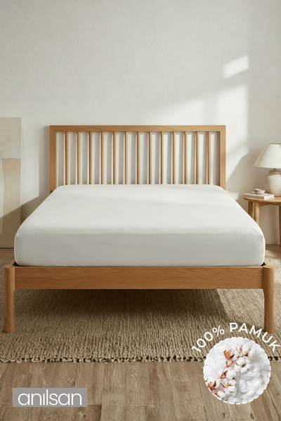 Anılsan 100% Cotton Combed Elastic Fitted Sheet |   Single/Double |   Fitted Jersey |   30 cm Corner Height