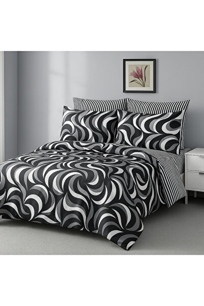 Casa Pucioasa Bed Linen, Fine Cotton 6 Pieces, - Normal Sheet - Double Bed