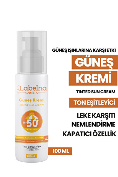 Labelna Cosmetic Leke Karşıtı Spf 50 Yüksek Korumalı Yüz Ve Vücut Güneş Kremi...