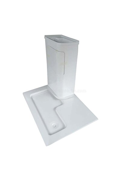 KaravanMalzemecim SHUIVAN Karavan Banyo Duş Teknesi, Lavabo ve Dolap Set 110x80cm - Beyaz