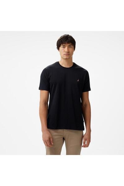 Nautica Men's Black Standard Fit T-Shirt