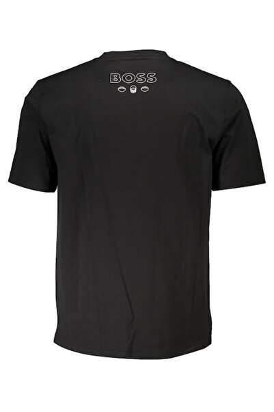 Hugo Boss Men's T-shirt, 90% Cotton/10% Elastane, Black, M (INTL)