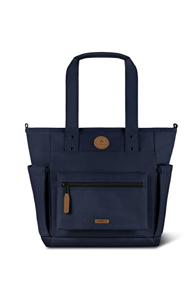 Cabaia Tote Bag Reykjavik Lacivert Orta Boy Kadın Omuz Çantası