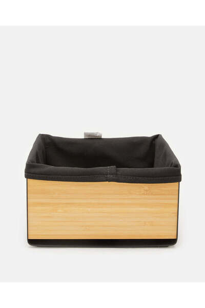 REDTAG Black Square Iron With Bamboo Bread Basket