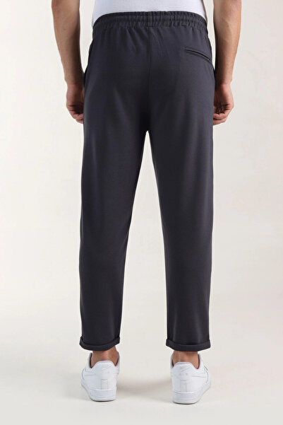 EXSPORT Diagonal Fabric Slimfit Comfortable Fit Double Leg Men's Trousers with Back Pockets