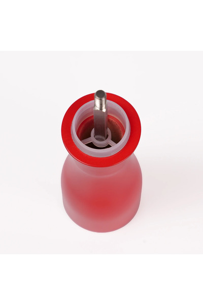 Glios Red Wooden Salt and Pepper Hand Mill Grinder 1 Piece 15 cm