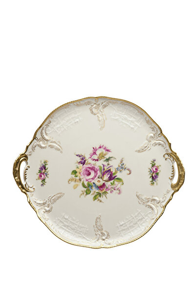 Rosenthal Sanssouci Elfenbein Diplomat Desenli Porselen Servis Tabağı 35 cm