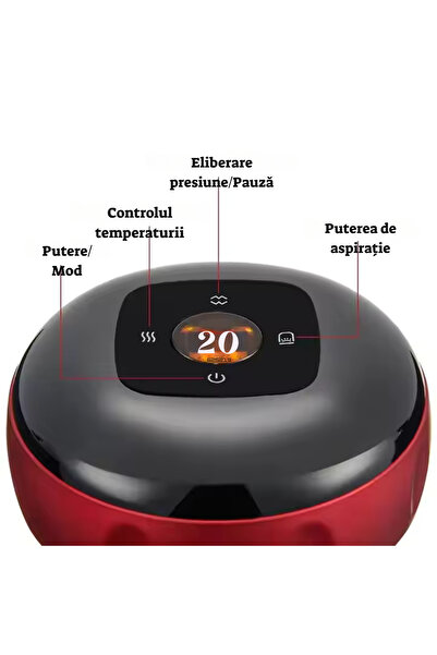 CenturyLux Electric Vacuum Anti-Cellulite Massager – Integrated Heating, 2 Pressure Modes, USB