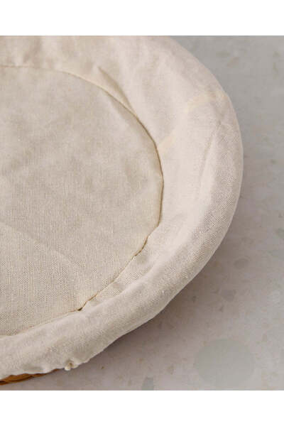 REDTAG Brown Round Woven Basket With Cloth