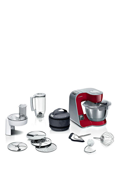 Bosch MUM5X720 Serie 4 Kırmızı Gümüş Mutfak Şefi 1000 W