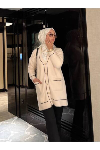 Thebomb Buse Angora Buttoned Cardigan