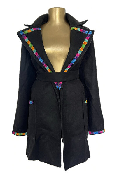 MDY-marketplace Coat with colorful pattern