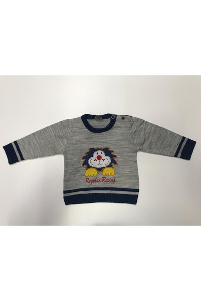 Baby Slon Kids Clup Kışlık Triko bebe Yakalı Omuzdan Düğmeli nakış işlemeli E...