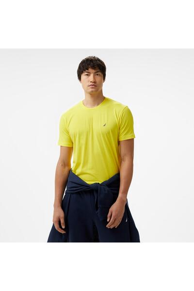 Nautica Men's Yellow Standard Fit T-Shirt