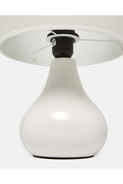 REDTAG White Ceramic Base Table Lamp