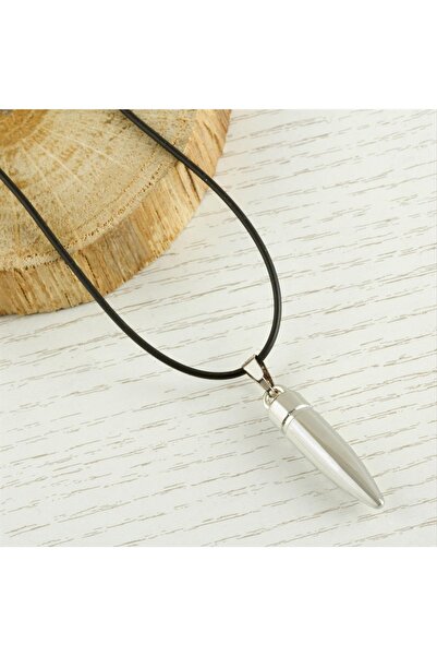 Genel Markalar Mermi Metal Vinlex Deri Kolye