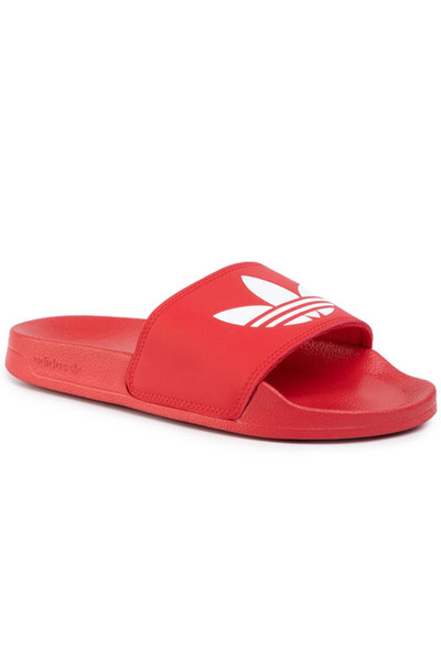 adidas Kids' Adilette Lite Slip-On Sandals in Vibrant Red - Comfortable, Lightweight, Quick-Drying