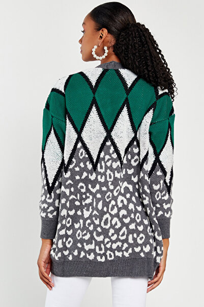 Hopoi Women's Patterned Knitwear Cardigan