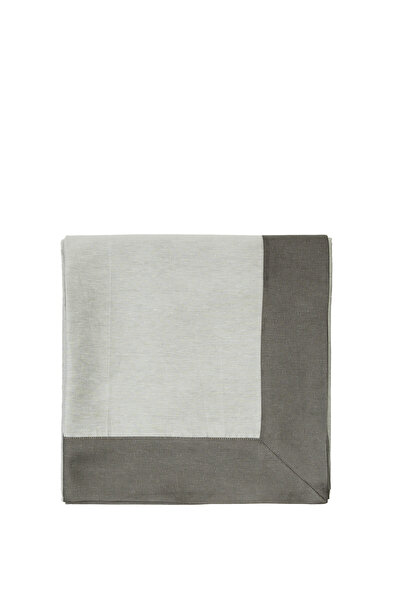 Haan Antrasit Gri Keten Çift Taraflı Masa Örtüsü