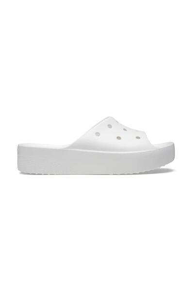 Crocs Sandale clasice cu platformă pentru femei - Alb elegant, mărimea 34-35, confort modern pentru purtare zilnică