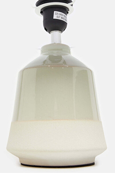 REDTAG Beige Table Lamp With Glass Base