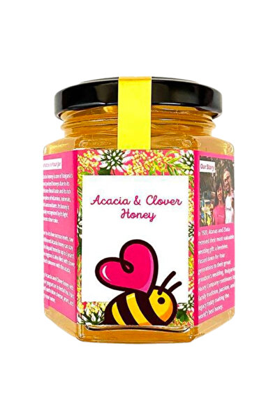 Bulgarian Honey Co. MIERE DE SALCAM SI TRIFOI, CRUDA si NEFILTRATA, 450G