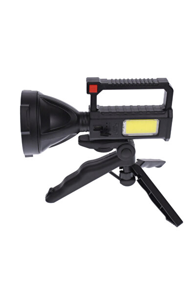 OEM LED flashlight with tripod L-832 rechargeable -USB- POWER- 10W