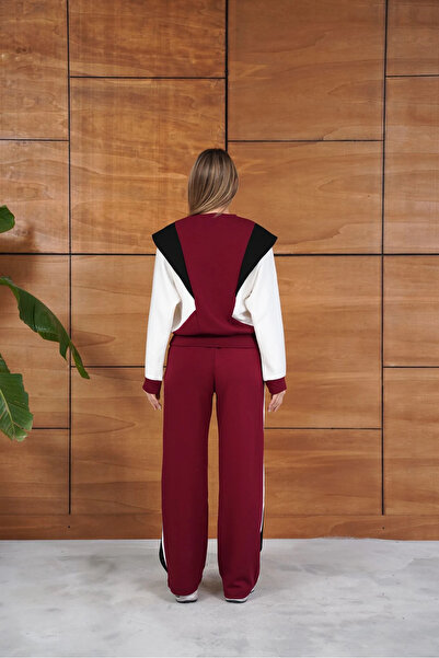 cemo Color Block Maroon Black White Sports Team