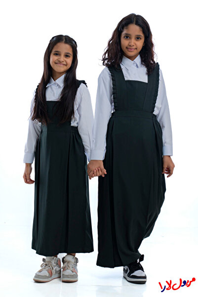 maryool lara Olive green apron with a square front neckline