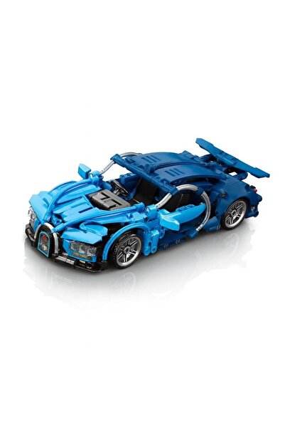 OEM DIY blue car model with 423 pieces
