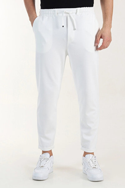 EXSPORT Diagonal Fabric Slimfit Comfortable Fit Double Leg Men's Trousers with Back Pockets