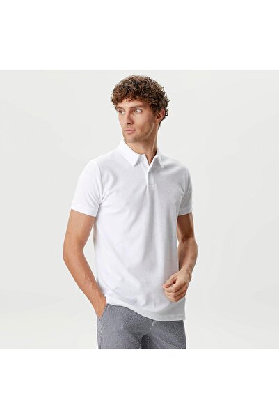 Nautica Men's White Classic Fit Short Sleeve Polo Neck T-Shirt