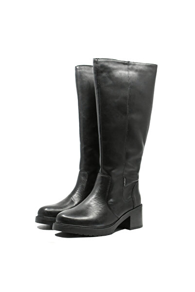 Rieker Women's Black Wool-Lined Knee-High Boots RIKY 5254-00