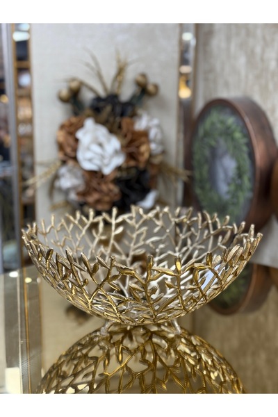 city gold Pirinç Gondol Dekoratif 40 cm