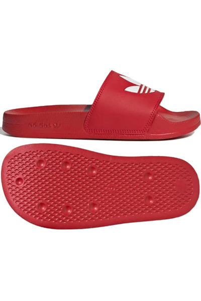 adidas Kids' Adilette Lite Slip-On Sandals in Vibrant Red - Comfortable, Lightweight, Quick-Drying