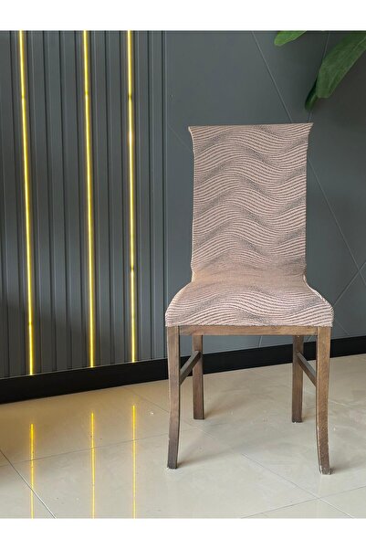 ARMAĞANS HOME JAKARLI 1 ADET DALGA DESEN SANDALYE KILIFI