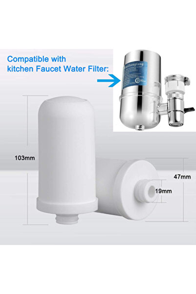 DMYRDH 1-Piece Kitchen Tap Water Filter Cartridges Faucet Ceramic Replacement