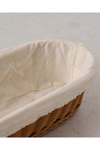 REDTAG Brown Oval Woven Basket With Cloth