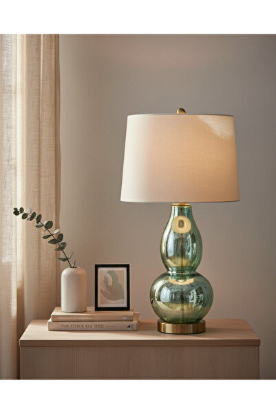 REDTAG مصباح طاولة زجاجي أخضر