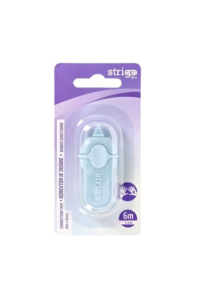 Strigo Μίνι κορδέλα διόρθωσης, 5 mm x 6 m, μπλε σώμα