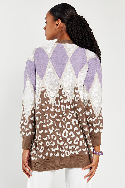 Hopoi Women's Patterned Knitwear Cardigan