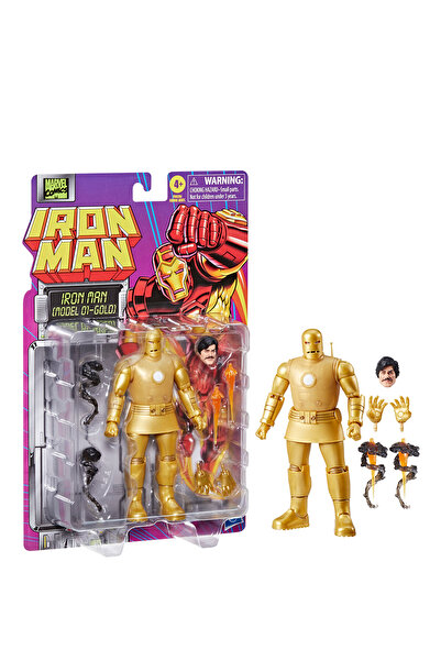 Marvel Legends Iron Man Model 01 - Gold Retro Comics Aksiyon Figürü