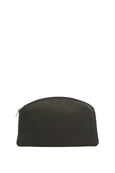 The Row Siyah Kadın Deri El Portföyü