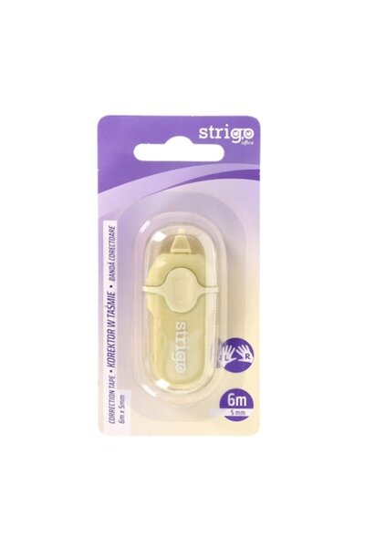 Strigo Mini correction tape, 5mm x 6m, yellow body